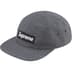 Supreme Cordura Plaid Camp Cap - Black (front)