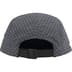 Supreme Cordura Plaid Camp Cap - Black (front)