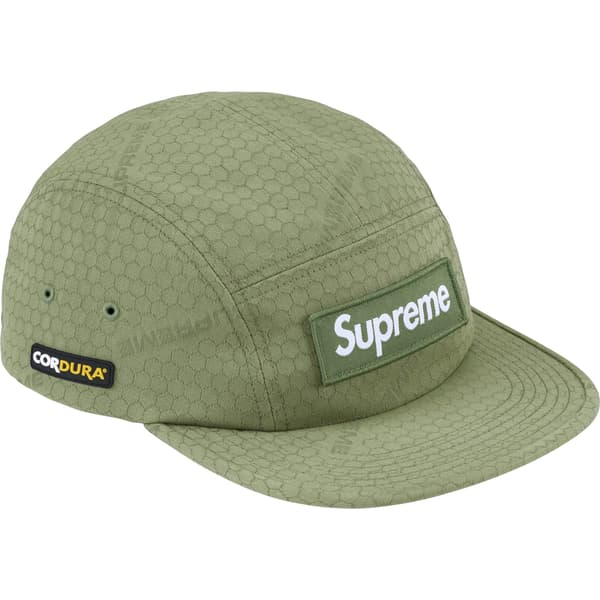 Supreme Cordura Ripstop Camp Cap - Olive (front)