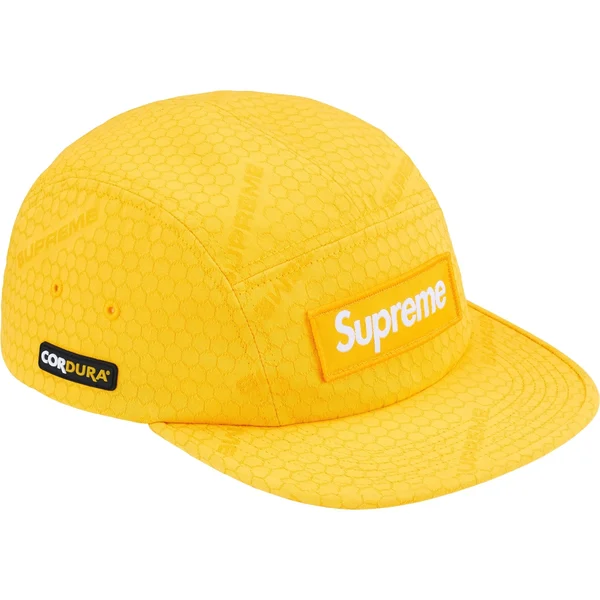 Supreme Cordura Ripstop Camp Cap - Yellow (front)