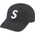 Supreme Cordura Ripstop S Logo 6-Panel - Black (front)