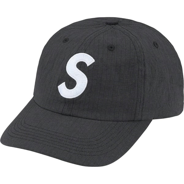Supreme Cordura Ripstop S Logo 6-Panel - Black (front)