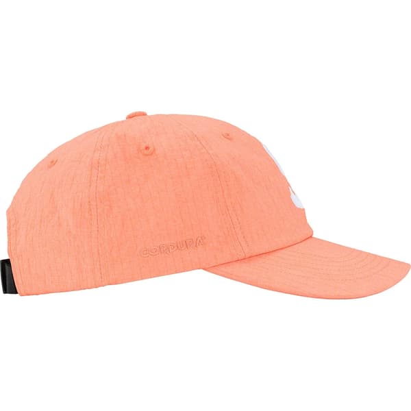 Supreme Cordura Ripstop S Logo 6-Panel - Coral (front)