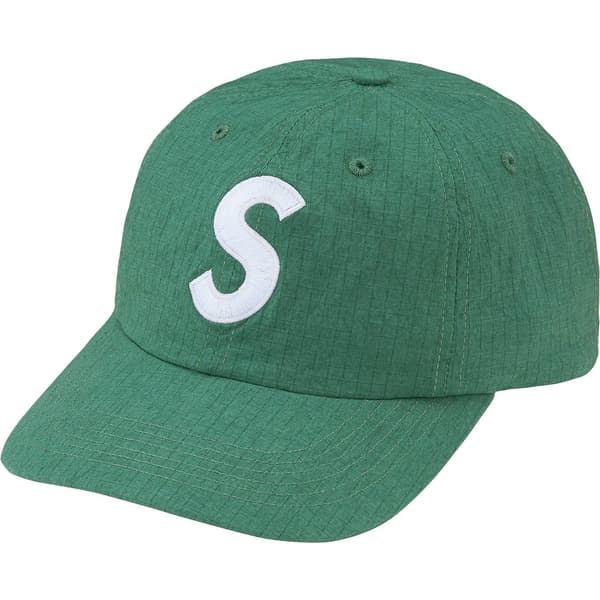 Supreme Cordura Ripstop S Logo 6-Panel - Green (front)