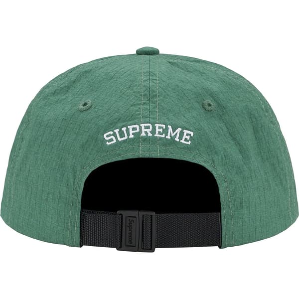 Supreme Cordura Ripstop S Logo 6-Panel - Green (front)