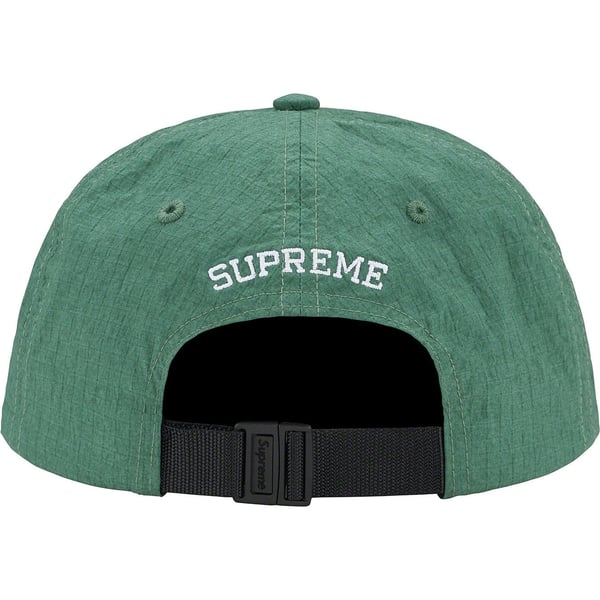 Supreme Cordura Ripstop S Logo 6-Panel - Green (front)