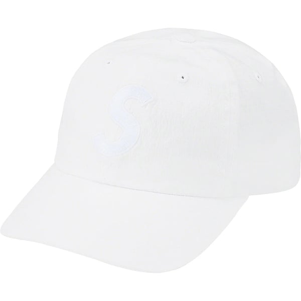 Supreme Cordura Ripstop S Logo 6-Panel - White (front)