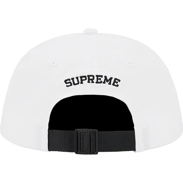 Supreme Cordura Ripstop S Logo 6-Panel - White (front)