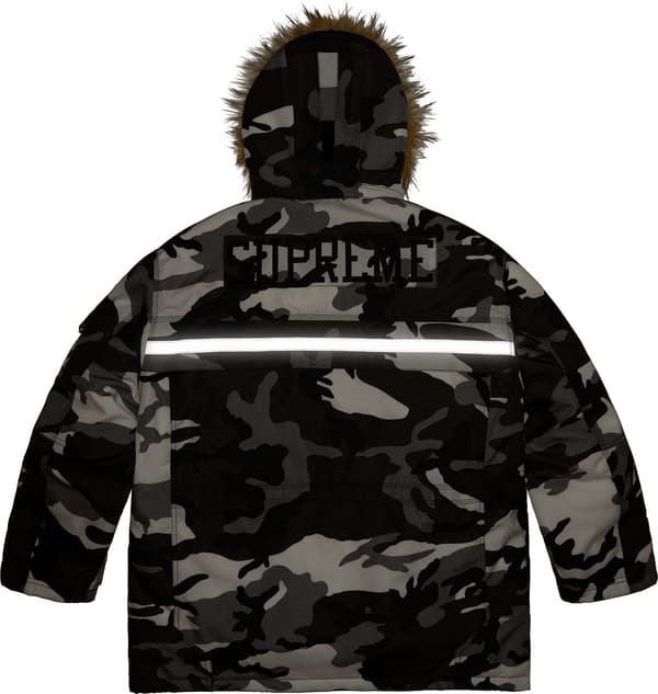 Supreme Cordura Snorkel Coat - Snow Camo (front)