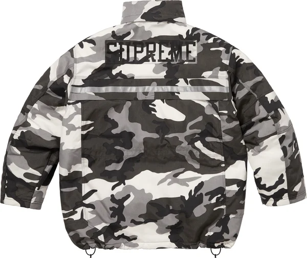 Supreme Cordura Snorkel Coat - Snow Camo (front)