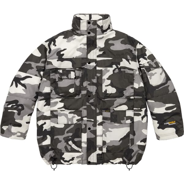 Supreme Cordura Snorkel Coat - Snow Camo (front)