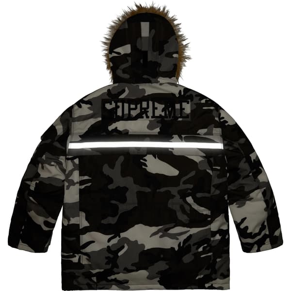 Supreme Cordura Snorkel Coat - Snow Camo (front)