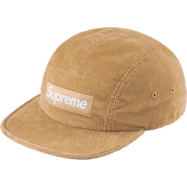 Supreme Corduroy Camp Cap - Beige (front)