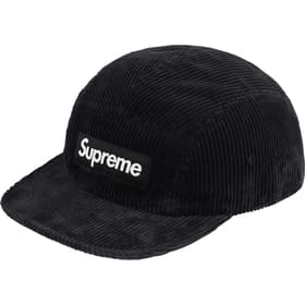 Supreme Corduroy Camp Cap Black