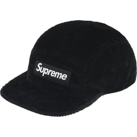 Supreme Corduroy Camp Cap Black