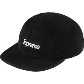 Supreme Corduroy Camp Cap Black