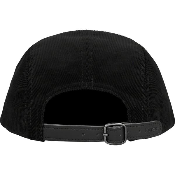 Supreme Corduroy Camp Cap - Black (front)