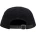 Supreme Corduroy Camp Cap - Black (front)