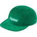 Supreme Corduroy Camp Cap - Green (front)