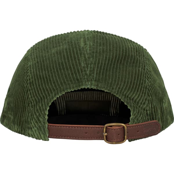 Supreme Corduroy Camp Cap - Green (front)