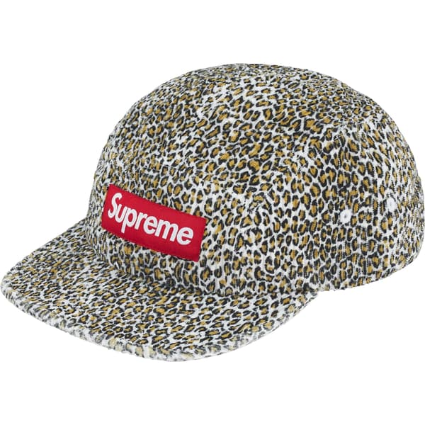 Supreme Corduroy Camp Cap - Leopard (front)