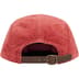 Supreme Corduroy Camp Cap - Light Red (front)