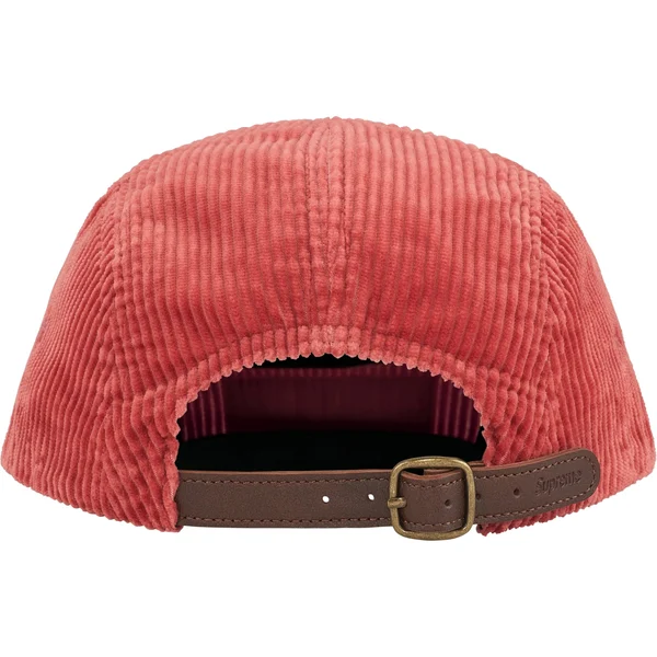 Supreme Corduroy Camp Cap - Light Red (front)