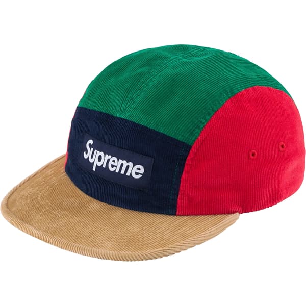 Supreme Corduroy Camp Cap - Multicolor (front)