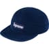 Supreme Corduroy Camp Cap - Navy (front)