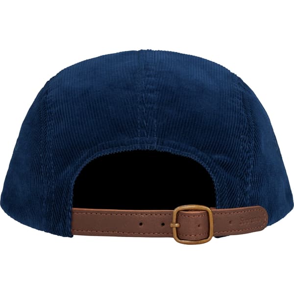 Supreme Corduroy Camp Cap - Navy (front)