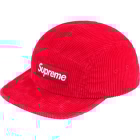 Supreme Corduroy Camp Cap Red