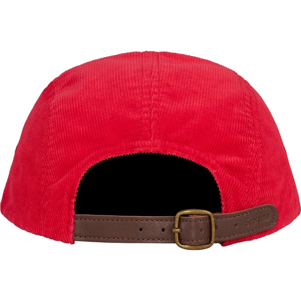 Supreme Corduroy Camp Cap - Red (front)