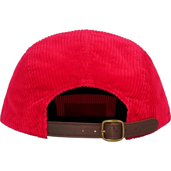 Supreme Corduroy Camp Cap - Red (front)