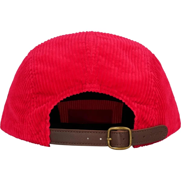Supreme Corduroy Camp Cap - Red (front)