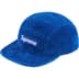 Supreme Corduroy Camp Cap - Royal (front)