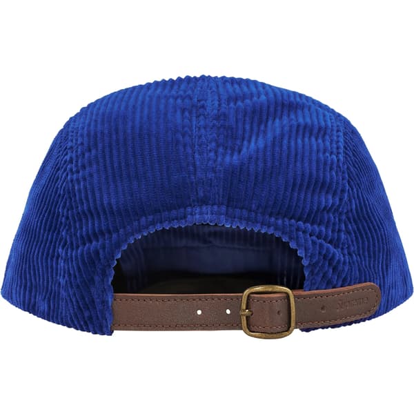 Supreme Corduroy Camp Cap - Royal (front)