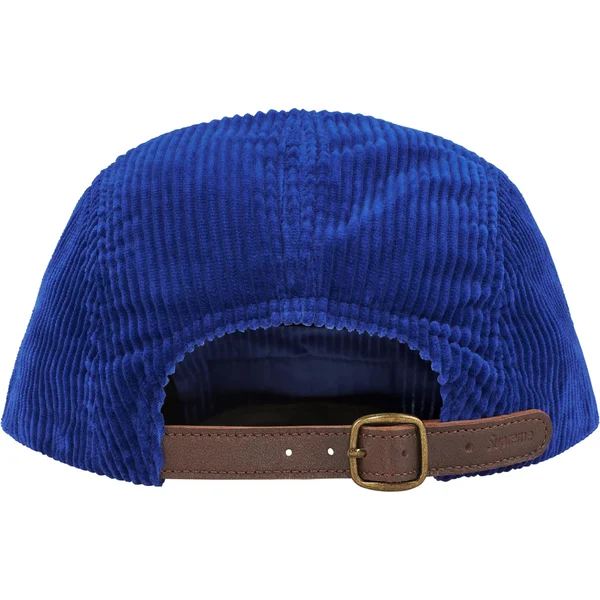 Supreme Corduroy Camp Cap - Royal (front)