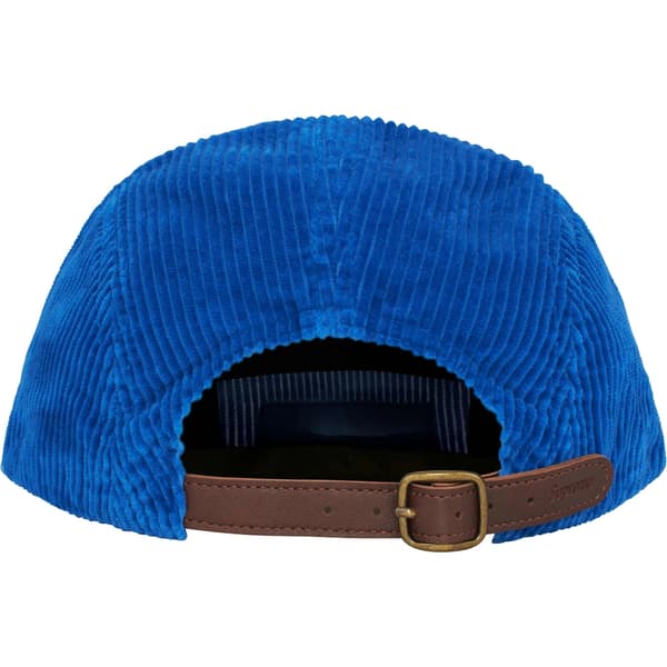 Supreme Corduroy Camp Cap - Royal (front)