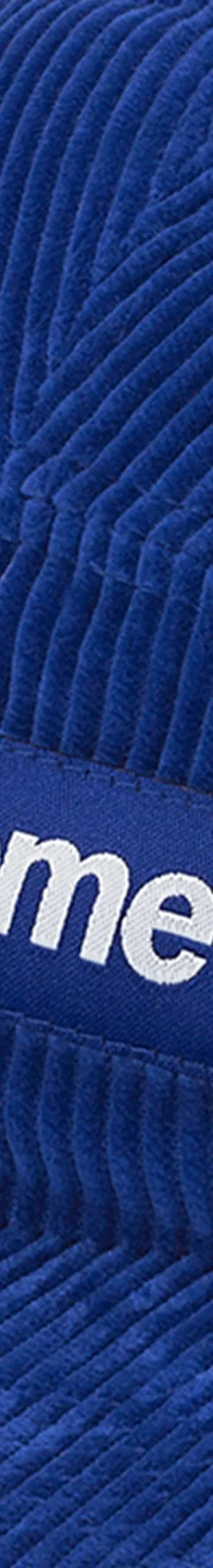 Supreme Corduroy Camp Cap - Royal (front)