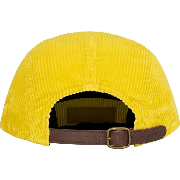 Supreme Corduroy Camp Cap - Yellow (front)