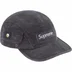 Supreme Corduroy Pocket Camp Cap - Black (front)