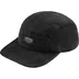 Supreme Corduroy Pocket Camp Cap - Black (front)