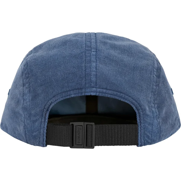 Supreme Corduroy Pocket Camp Cap - Blue (front)