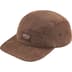 Supreme Corduroy Pocket Camp Cap - Brown (front)