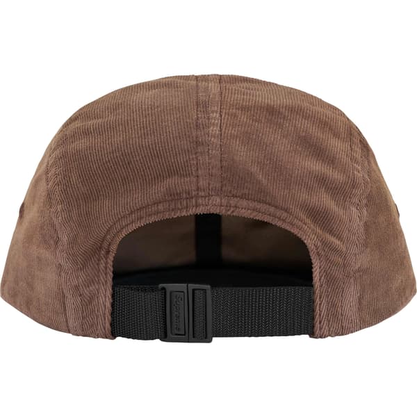 Supreme Corduroy Pocket Camp Cap - Brown (front)