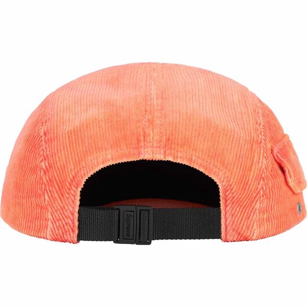 Supreme Corduroy Pocket Camp Cap - Peach (front)