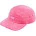Supreme Corduroy Pocket Camp Cap - Pink (front)