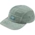 Supreme Corduroy Pocket Camp Cap - Work Teal (front)