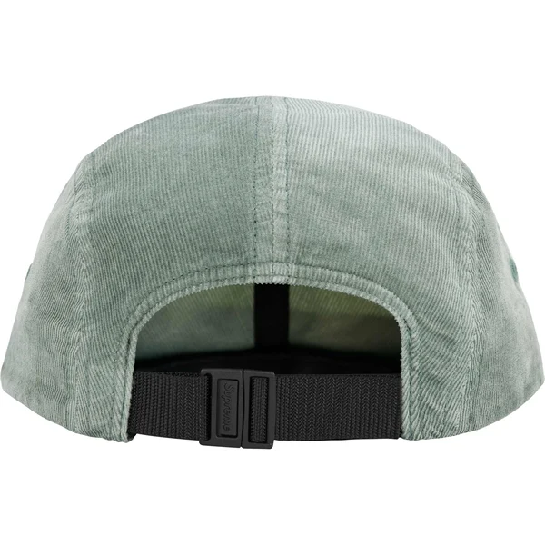 Supreme Corduroy Pocket Camp Cap - Work Teal (front)