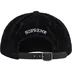 Supreme Corduroy S Logo 6-Panel - Black (front)